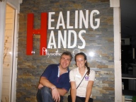 Our Italian Clinical Instructor for the day at Healing Hands Physiotherapy Clinic in Sukhumvit, Thailand!